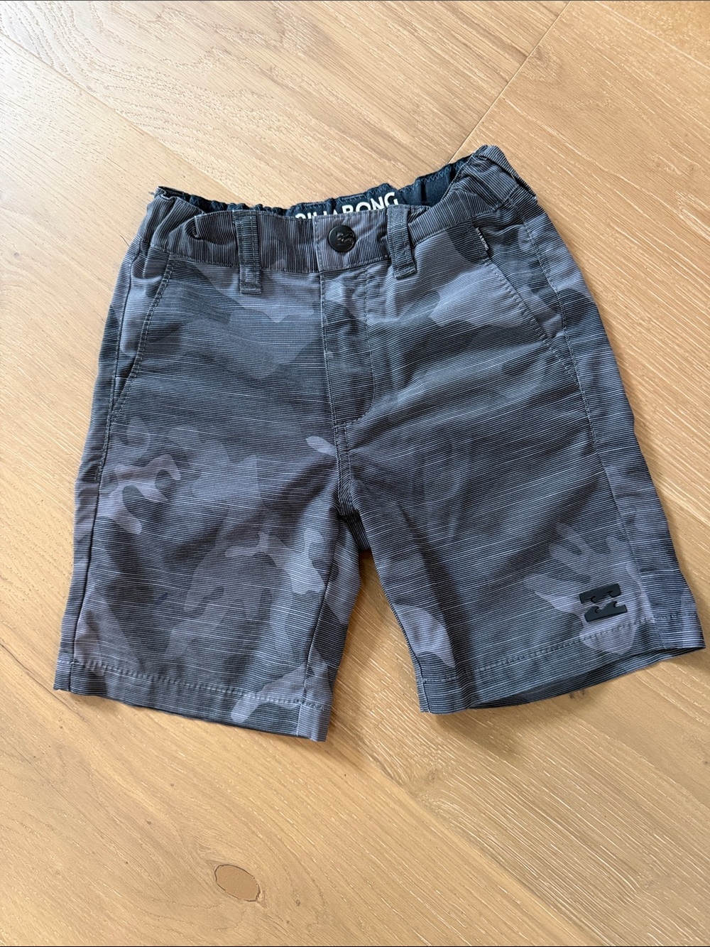 Billabong Gray Camo Kids Shorts